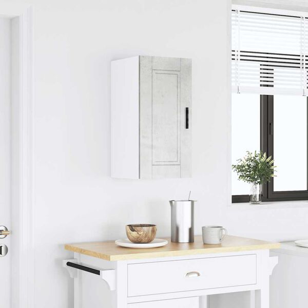 vidaXL Väggskåp för kök Porto betonggrå konstruerat trä