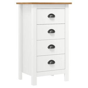 vidaXL Sk&auml;nk Hill vit 46x35x80 cm massiv furu