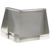 vidaXL St&ouml;dv&auml;gg 50 x 50 x 50 cm Rostfritt st&aring;l Silver