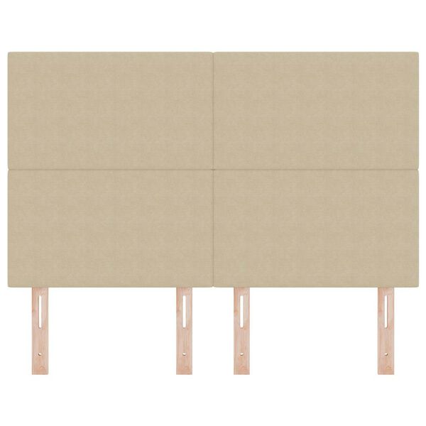 vidaXL Huvudgavel med huvudgavel Ljust gr&ouml;ngr&aring; 160 cm Konstl&auml;der