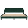 vidaXL Bed Frame "Dover" Dark Green 180x200 cm Velvet