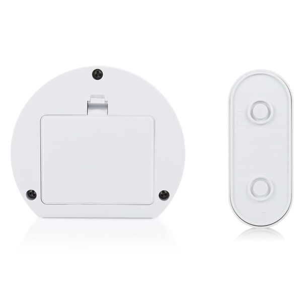 Byron Tr&aring;dl&ouml;s portabel d&ouml;rrklocka vit