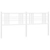 vidaXL Ers&auml;ttningsgavel metall vit 193 cm