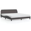 vidaXL Bed Frame "Dover" Grey 180x200 cm Faux Leather