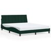 vidaXL Bed Frame without Mattress "Hanko" Dark Green 160x200 cm Velvet