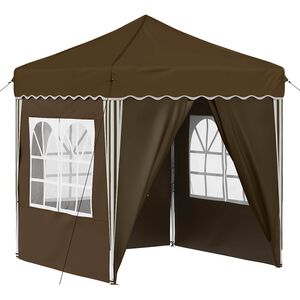 vidaXL Pop-up Partyt&auml;lt Taupe 195 x 195 x 245 cm Oxford Tyg