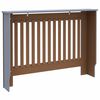 vidaXL Radiatorlock 2 pcs Grå 112 x 19 x 81,5 cm Konstruerat trä