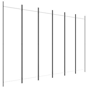 vidaXL Rumsavdelare 6 paneler vit 300x200 cm tyg