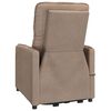 vidaXL Massagefåtölj med uppresningshjälp taupe mikrofibertyg
