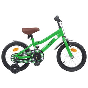 vidaXL Barncykel 12 Tum f&ouml;r 2-4 &aring;ringar Gr&ouml;n