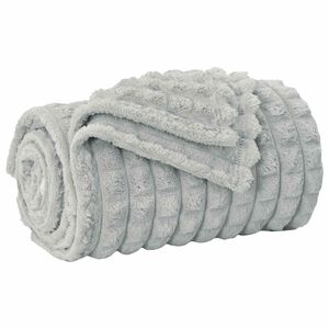 vidaXL Kastfilt Gr&aring; 150 x 130 cm 0.51 kg Fleece
