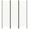 vidaXL Rumsavdelare 3 paneler vit 150x180 cm