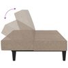 vidaXL B&auml;ddsoffa 2-sits taupe mikrofibertyg