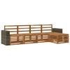 vidaXL Utomhussoffset 5 pcs Naturlig