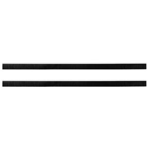 vidaXL Sj&auml;lvh&auml;ftande d&ouml;rrborstlist 2 st Vit 100 cm Aluminiumlegering