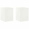 vidaXL V&auml;xtst&auml;ll 2 pcs Vit 30 x 30 x 40 cm St&aring;l