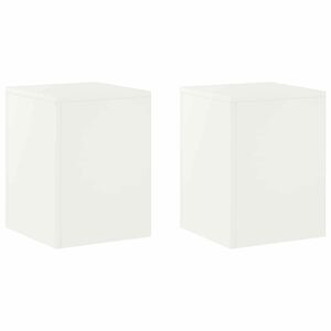 vidaXL V&auml;xtst&auml;ll 2 pcs Vit 30 x 30 x 40 cm St&aring;l