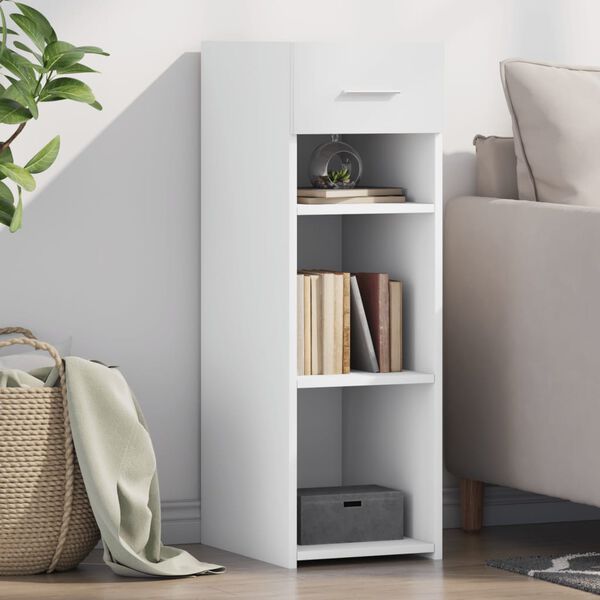 vidaXL Sk&auml;nk vit 30x42,5x93 cm konstruerat tr&auml;