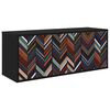 vidaXL V&auml;ggmonterad TV-sk&aring;p OMMEN 102 x 33 x 40 cm Svart ek