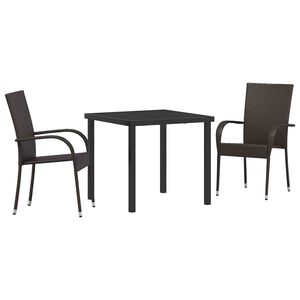 vidaXL Tr&auml;dg&aring;rdsm&ouml;belset 5 pcs Gr&aring; Pulverlackerat st&aring;l