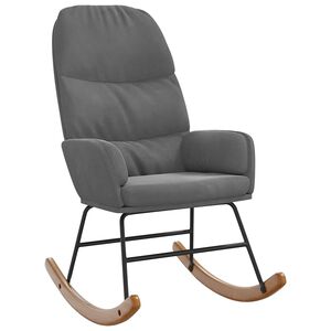 vidaXL Gungstol m&ouml;rkgr&aring; sammet