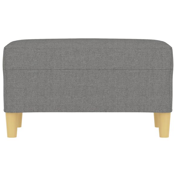 vidaXL Bänk mörkgrå 70x35x41 cm tyg