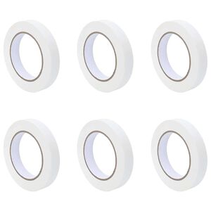 vidaXL M&aring;lartape 6 st Vit 19 mm x 50 m Papper