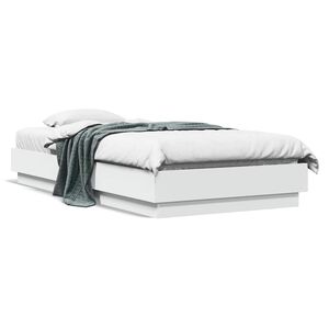 vidaXL S&auml;ngram vit 90x190 cm konstruerat tr&auml;