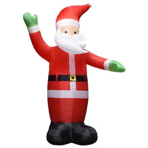 vidaXL Uppbl&aring;sbar jultomte med LED IP44 4,5 m