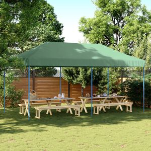 vidaXL Pop-Up hopf&auml;llbart partyt&auml;lt 580x292x315 cm gr&ouml;n