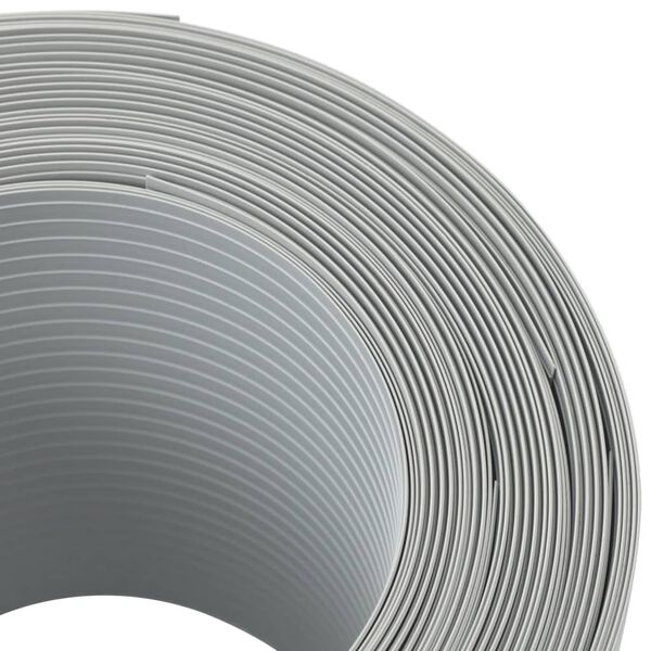 vidaXL Insynsskydd för trädgården 10 st ljusgrå 252,5x19 cm PVC