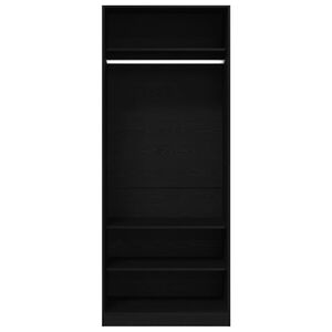 vidaXL Garderob Artisan Ek 80 x 50 x 200 cm Konstruerat tr&auml;
