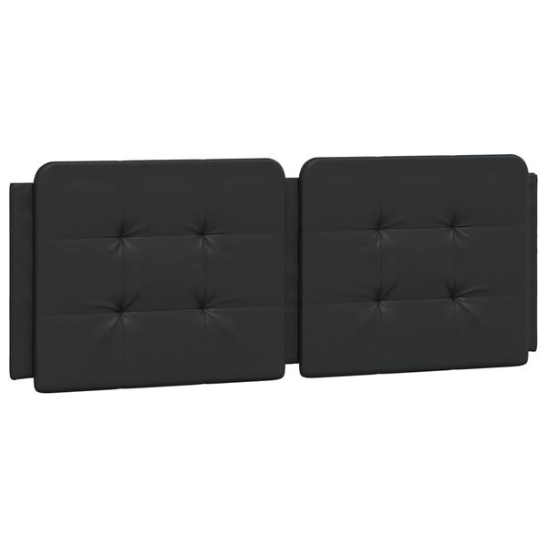 vidaXL Headboard Cushion "Zadar" Black 120 cm Faux Leather