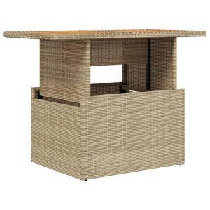 vidaXL Tr&auml;dg&aring;rdsbord beige 100x55x73 cm konstrotting och akaciatr&auml;