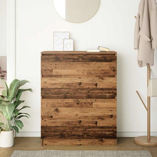 vidaXL Sk&auml;nk gammalt tr&auml; 80x35x99 cm konstruerat tr&auml;