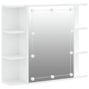 vidaXL Spegelsk&aring;p med LED vit 70x16,5x60 cm