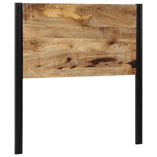 vidaXL Sänggavel 100 cm massivt trä, mango och järn