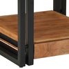 vidaXL Nattduksbord med l&aring;da Brun 40 x 40 x 50 cm massivt akacia