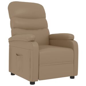 vidaXL Reclinerf&aring;t&ouml;lj cappuccino konstl&auml;der