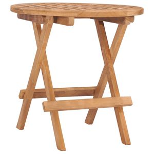 vidaXL Hopf&auml;llbart tr&auml;dg&aring;rdsbord 50x50x50 cm massivt teaktr&auml;