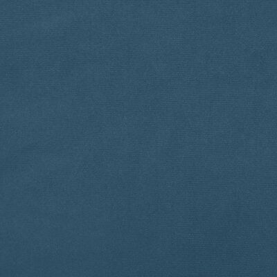 vidaXL Sängram mörkblå 100x200 cm sammet
