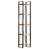 vidaXL Bokhylla med 5 hyllor 40x30x180 cm massivt mangotr&auml;