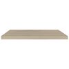 vidaXL Svävande vägghyllor 2 st ek 80x23,5x3,8 cm MDF