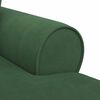 vidaXL Chaise Lounge med Kjol Jungelgr&ouml;n 91 x 157 x 91 cm Ribbad Tyg