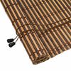 vidaXL Rullgardin med gardiner Brun 60 x 220 cm Bambu