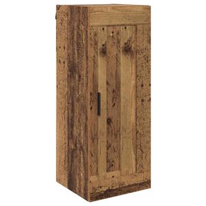vidaXL V&auml;ggsk&aring;p Gammalt tr&auml; 34,5 x 34 x 90 cm Konstruerat tr&auml;
