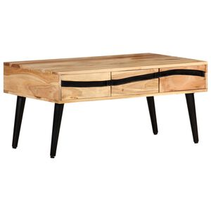 vidaXL Soffbord 88x50x42 cm massivt akaciatr&auml;