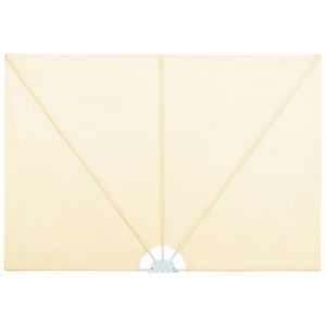 vidaXL Sidomarkis f&ouml;r terrass gr&auml;ddvit 400x200 cm