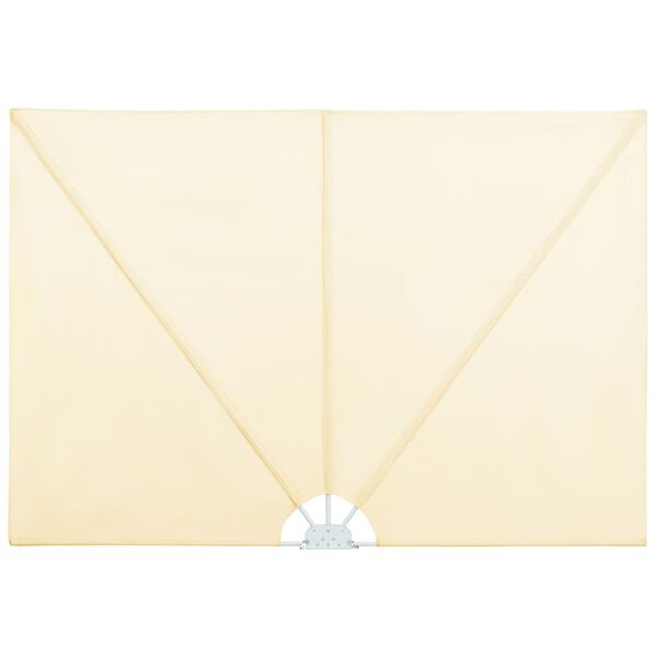 vidaXL Sidomarkis för terrass gräddvit 400x200 cm