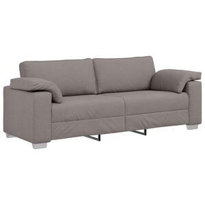 vidaXL Soffa Taupe 219 x 80 x 82 cm tyg